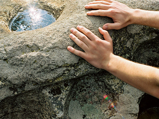 Ritual place "Heiliger Stein" (holy stone) near Mitterretzbach